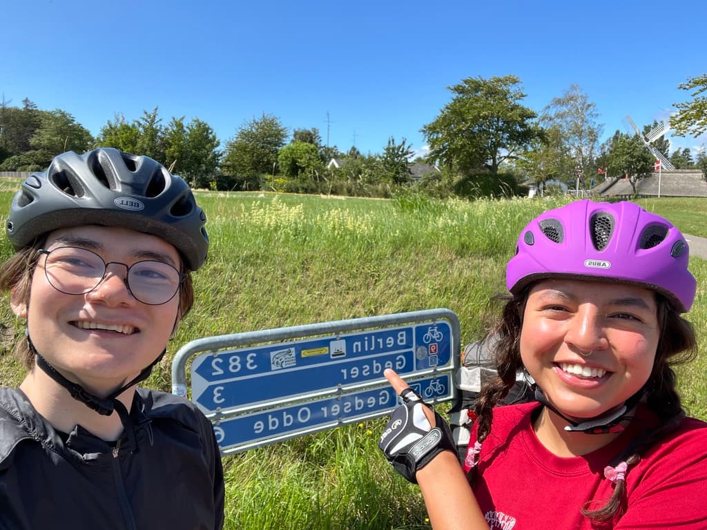 Michael og Cari på cykeltur